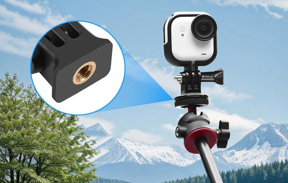 Case - PC adapter PULUZ for Insta360 GO Ultra (Juodas) aprašymas - Prekės nuotrauka