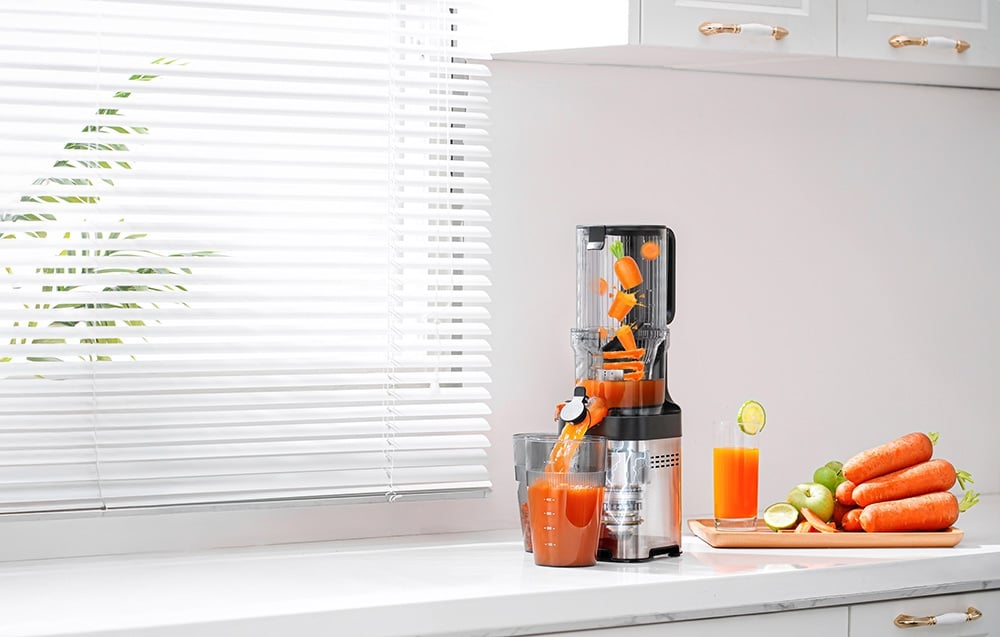 Sulčiaspaudė Amzchef CE-ZM1902M-SV Slow Juicer (Sidabrinis) aprašymas - Prekės nuotrauka