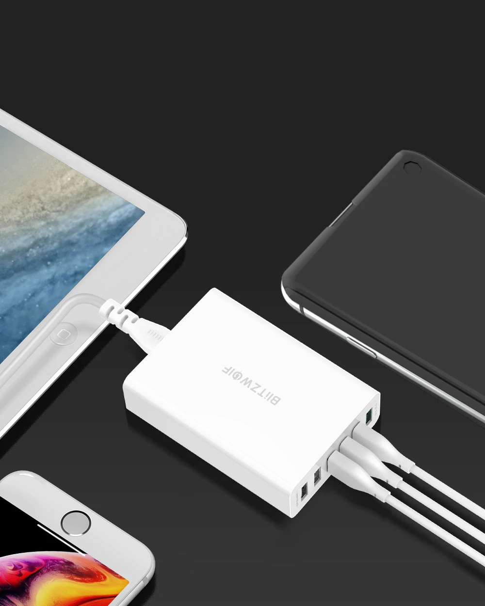 Įkroviklis-6x-USB-Blitzwolf-BW-S15-QC-30