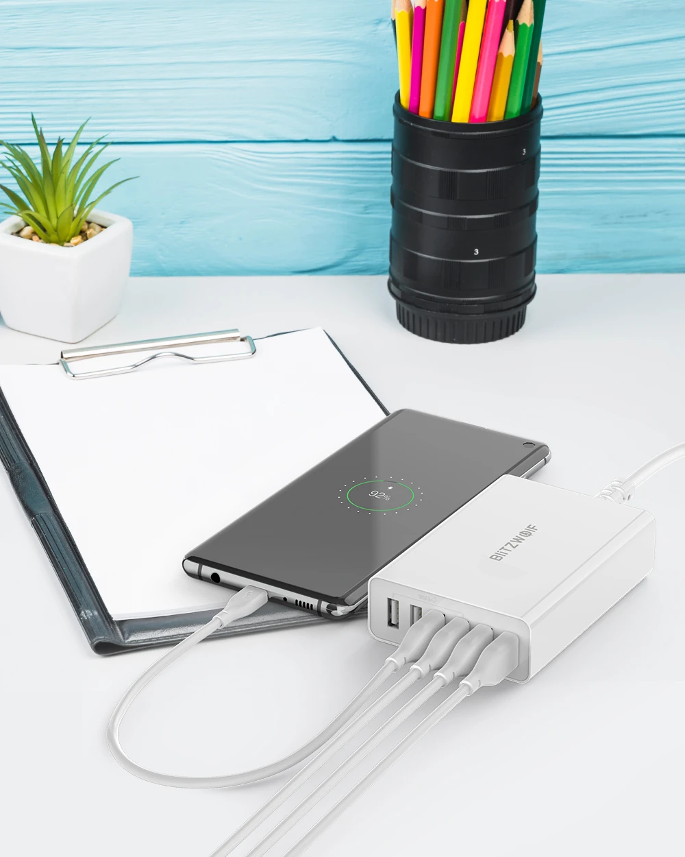 Įkroviklis-6x-USB-Blitzwolf-BW-S15-QC-30