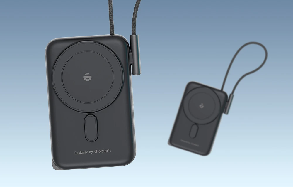 Choetech B735 magnetinis maitinimo blokas 10000mAh 20W PD + USB-C laidas (juodas) aprašymas - Prekės nuotrauka Choetech B735 magnetinis maitinimo blokas 10000mAh 20W PD + USB-C laidas (juodas) aprašymas - Prekės nuotrauka