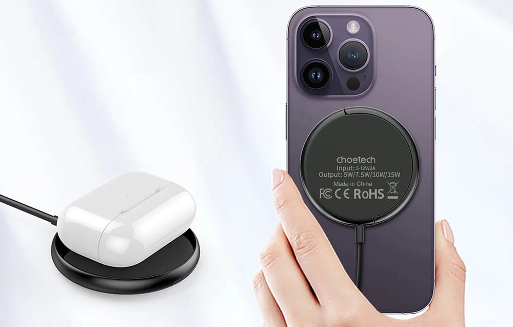 Choetech T697-F 3-in-1 magnetic charger (juodas) aprašymas - Prekės nuotrauka Choetech T697-F 3-in-1 magnetic charger (juodas) aprašymas - Prekės nuotrauka