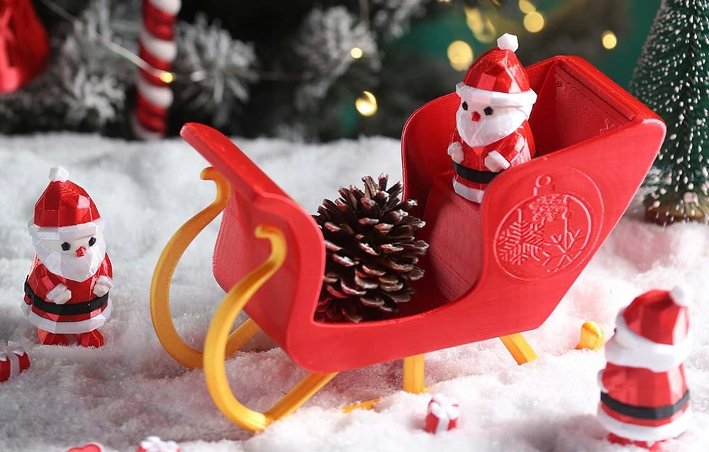 Kalėdinių PLA Anycubic gijų rinkinys (4 vnt.). aprašymas - Prekės nuotrauka