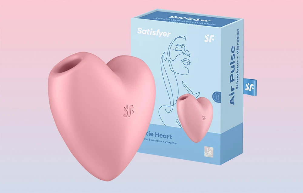 Klitorio masažuoklis Cutie Heart Light Raudona Satisfyer (rožinis) aprašymas - Prekės nuotrauka Klitorio masažuoklis Cutie Heart Light Raudona Satisfyer (rožinis) aprašymas - Prekės nuotrauka