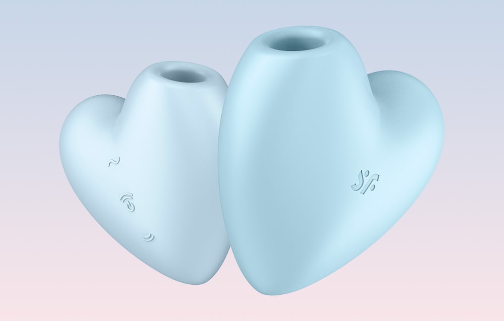 Klitorio masažuoklis Satisfyer Cutie Heart (mėlynas) aprašymas - Prekės nuotrauka