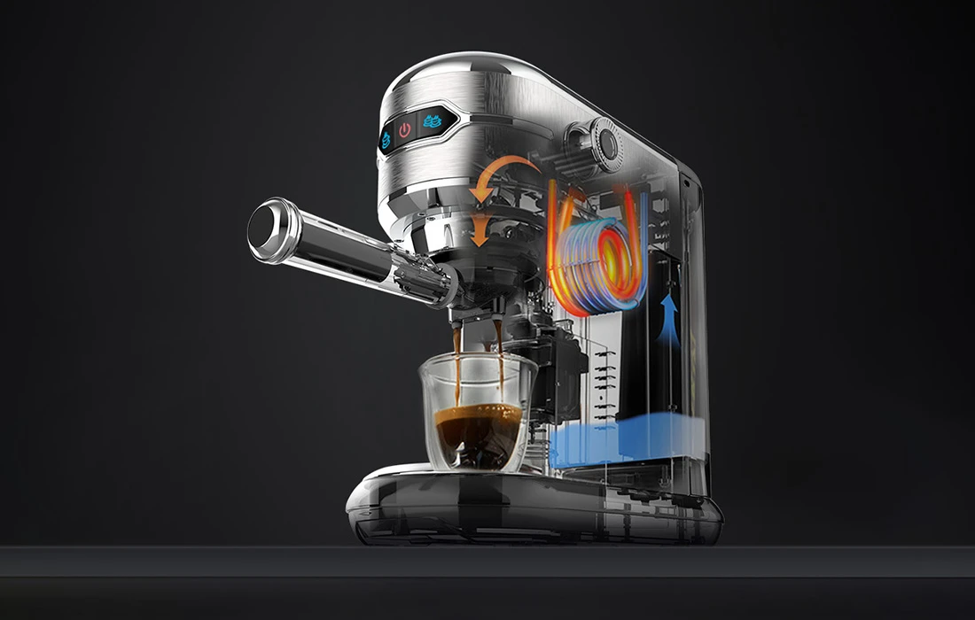 Kavos aparatas HiBREW H11 1450 W aprašymas - Prekės nuotrauka Kavos aparatas HiBREW H11 1450 W aprašymas - Prekės nuotrauka