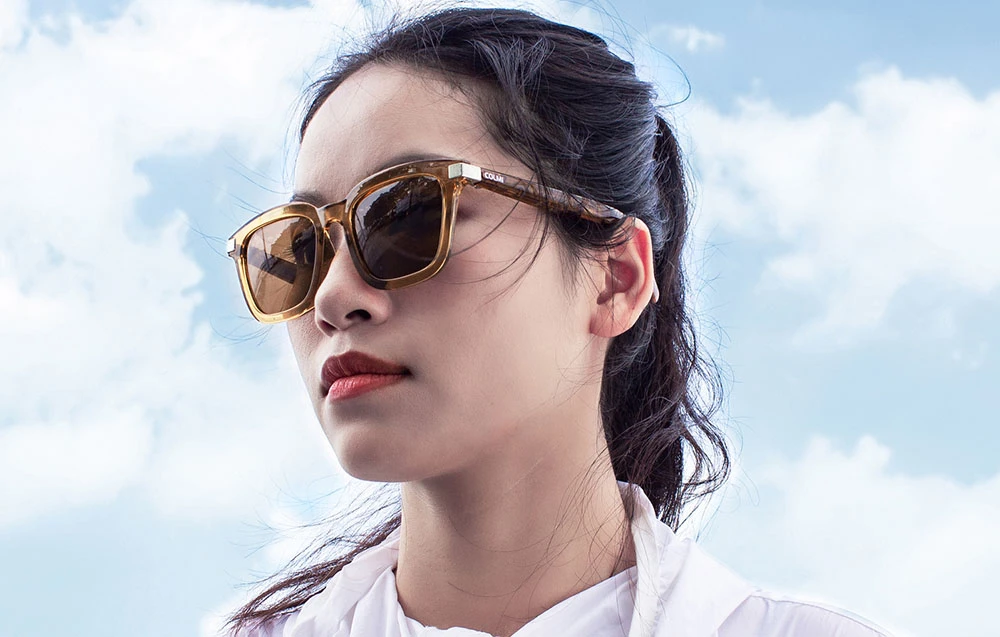 COLMI G06 smart glasses (ruda) aprašymas - Prekės nuotrauka