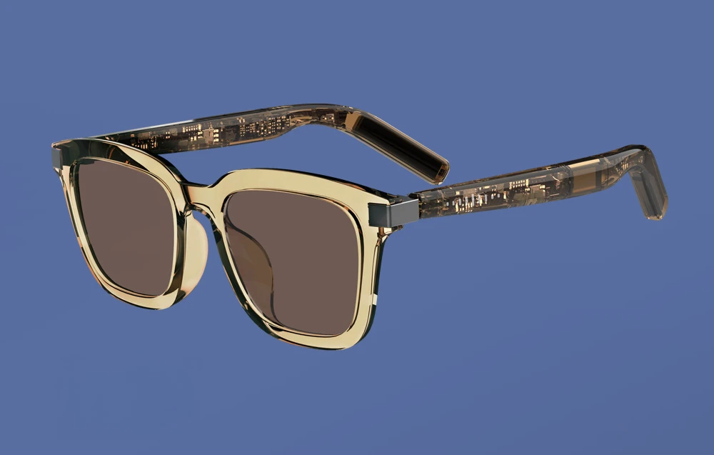 COLMI G06 smart glasses (ruda) aprašymas - Prekės nuotrauka