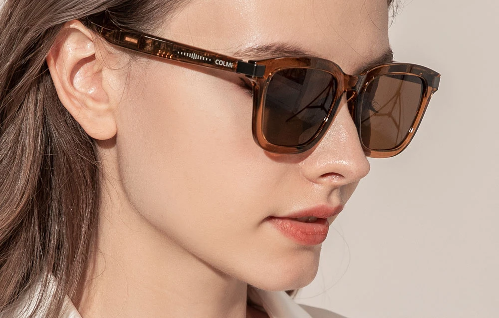 COLMI G06 smart glasses (ruda) aprašymas - Prekės nuotrauka