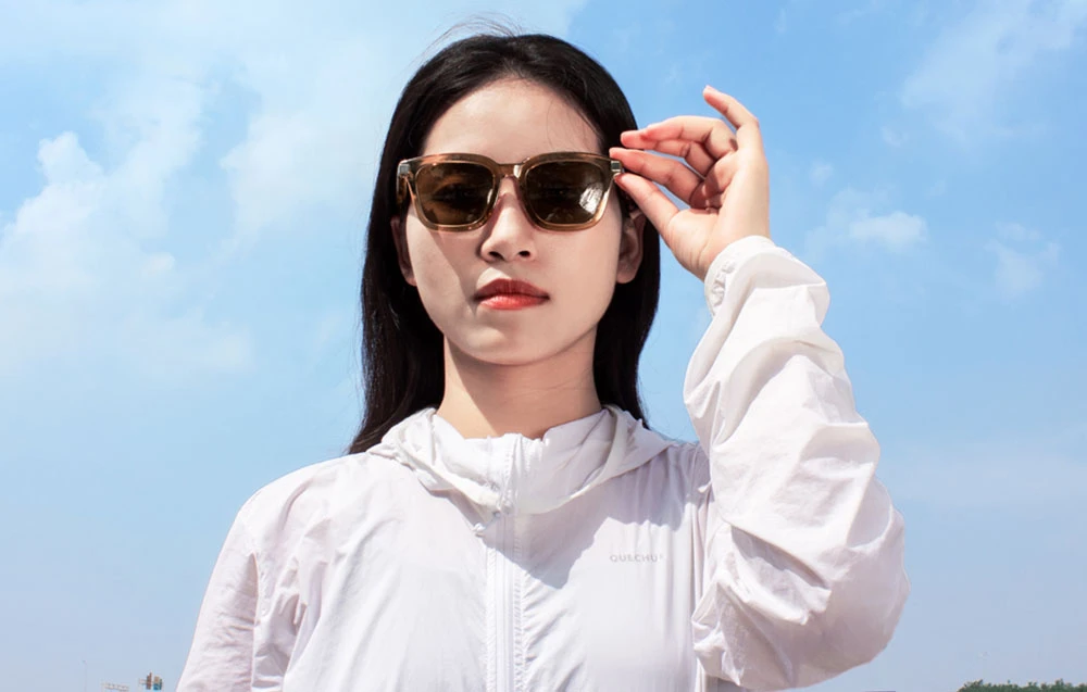 COLMI G06 smart glasses (ruda) aprašymas - Prekės nuotrauka