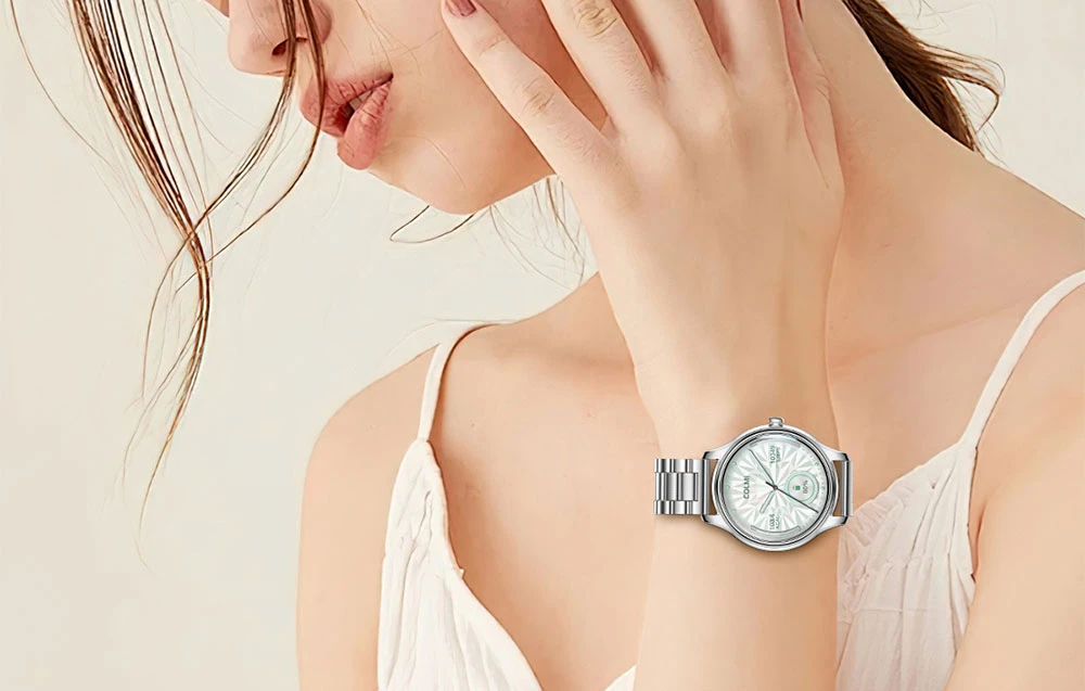 Išmanusis laikrodis COLMI L28 Smart Watch (juodas silicone + juodas leather strap) aprašymas - Prekės nuotrauka