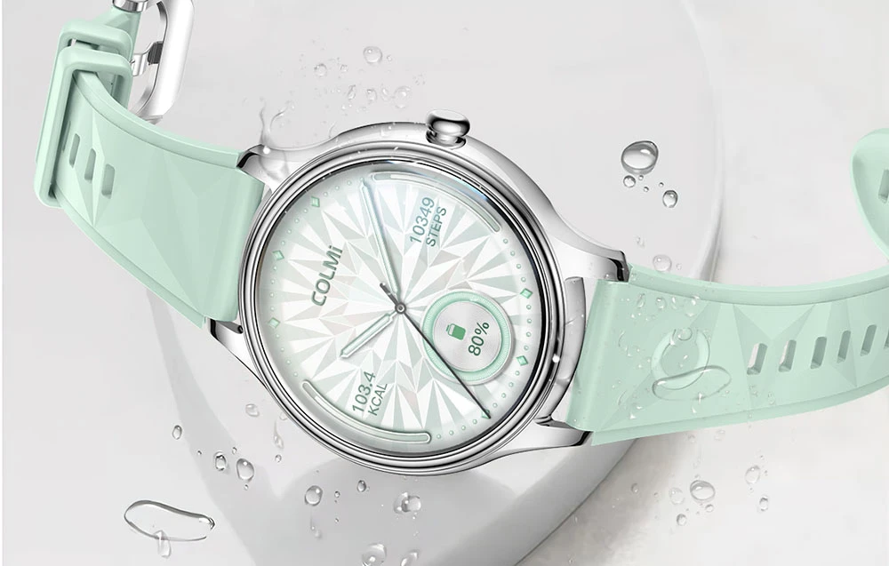 Išmanusis laikrodis COLMI L28 Smart Watch (juodas silicone + juodas leather strap) aprašymas - Prekės nuotrauka
