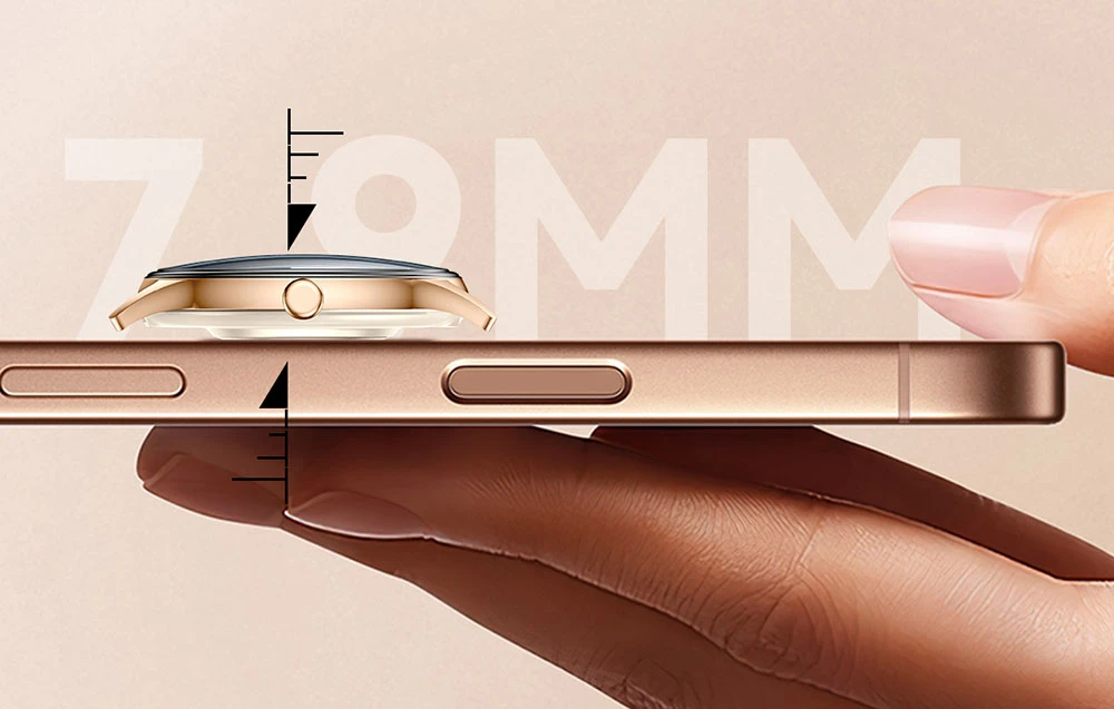 Išmanusis laikrodis COLMI L28 Smart Watch (Gold + auksinis steel strap) aprašymas - Prekės nuotrauka