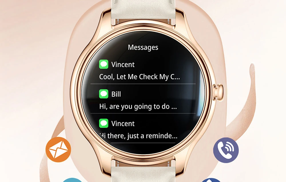 Išmanusis laikrodis COLMI L28 Smart Watch (Sidabrinis-violetinė + sidabrinis steel strap) aprašymas - Prekės nuotrauka