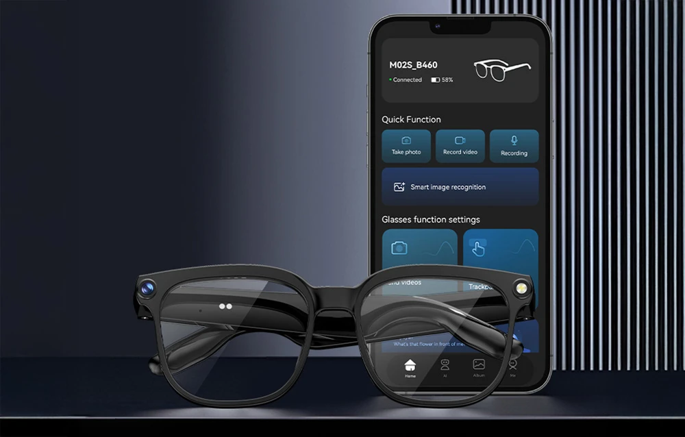 COLMI M02S AI Photochromic Sunglasses aprašymas - Prekės nuotrauka