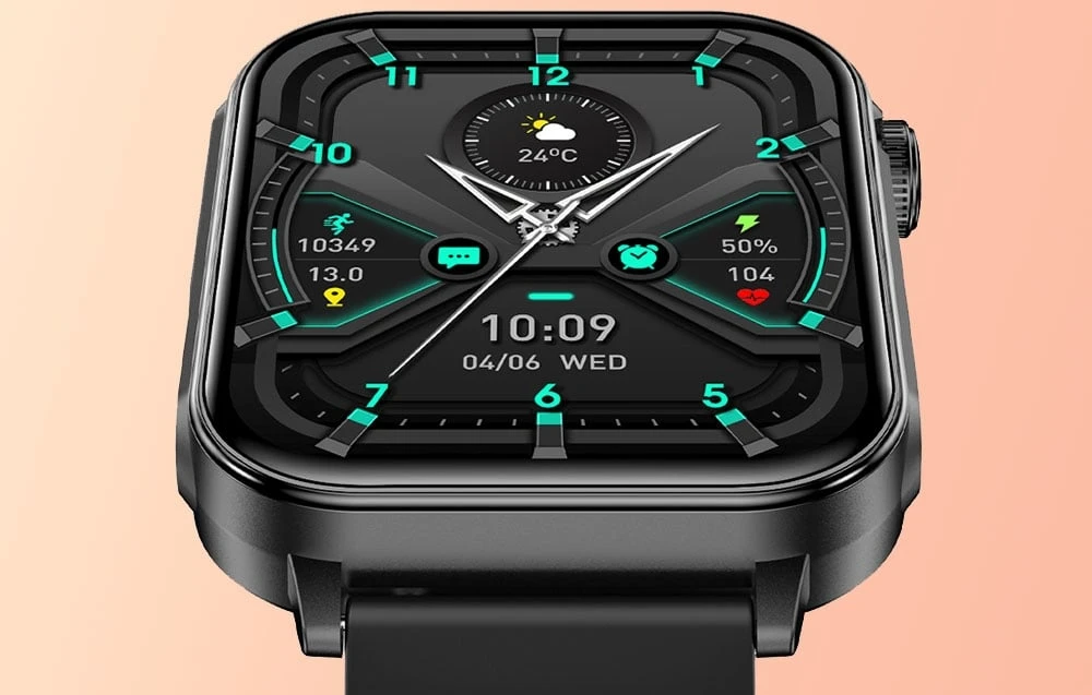 Išmanusis laikrodis Colmi P80 smartwatch (juodas) aprašymas - Prekės nuotrauka