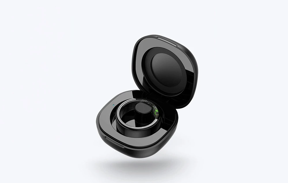Išmanusis laikrodis COLMI R02 Smart Ring, size 10, 19.8 mm juodos spalvos + charging case aprašymas - Prekės nuotrauka