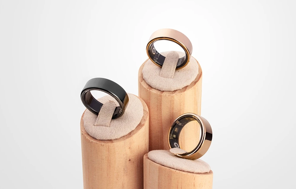 COLMI R02 Smart Ring, size 10, 19.8 mm juodos spalvos + charging case aprašymas - Prekės nuotrauka