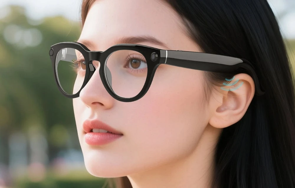 COLMI V03 smart glasses Round frame, mėlynas light blocking aprašymas - Prekės nuotrauka