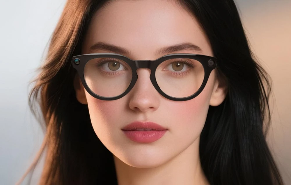 COLMI V03 smart glasses Round frame, mėlynas light blocking aprašymas - Prekės nuotrauka