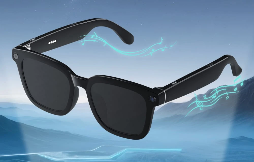 COLMI V03 Smart Glasses Square Frame Sunglasses aprašymas - Prekės nuotrauka