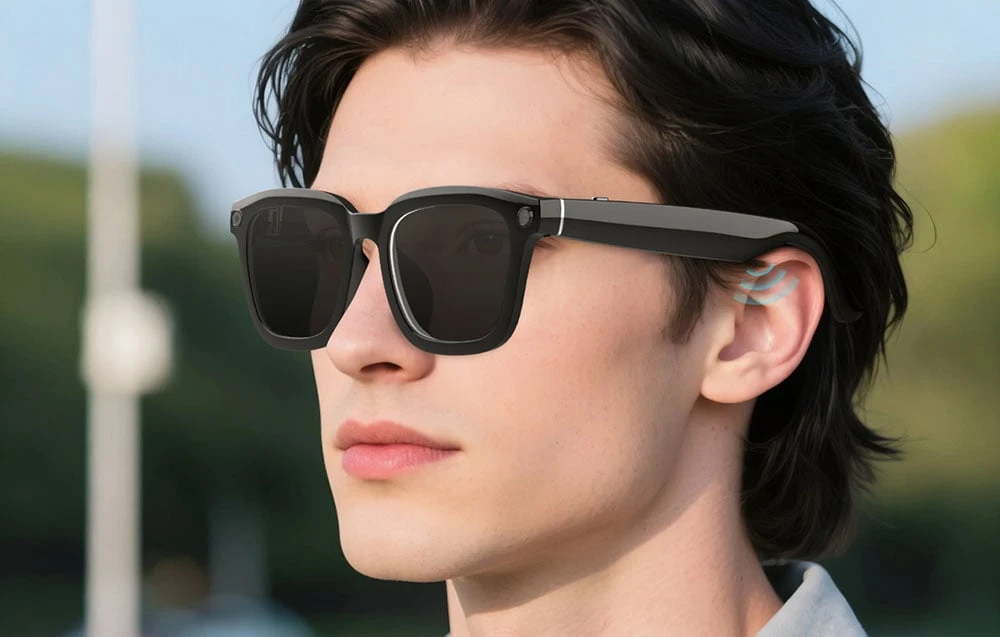 COLMI V03 Smart Glasses Square Frame Sunglasses aprašymas - Prekės nuotrauka