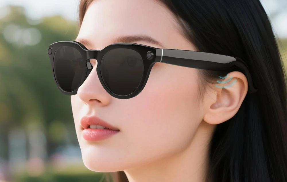 COLMI V03 smart sunglasses with round frames aprašymas - Prekės nuotrauka