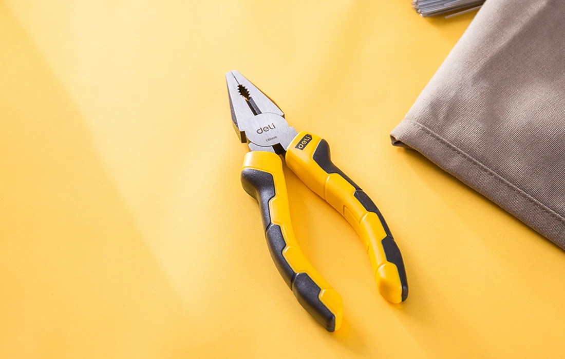 Kombinuotos replės Deli Tools EDL2006 - 6" aprašymas - Prekės nuotrauka Kombinuotos replės Deli Tools EDL2006 - 6" aprašymas - Prekės nuotrauka