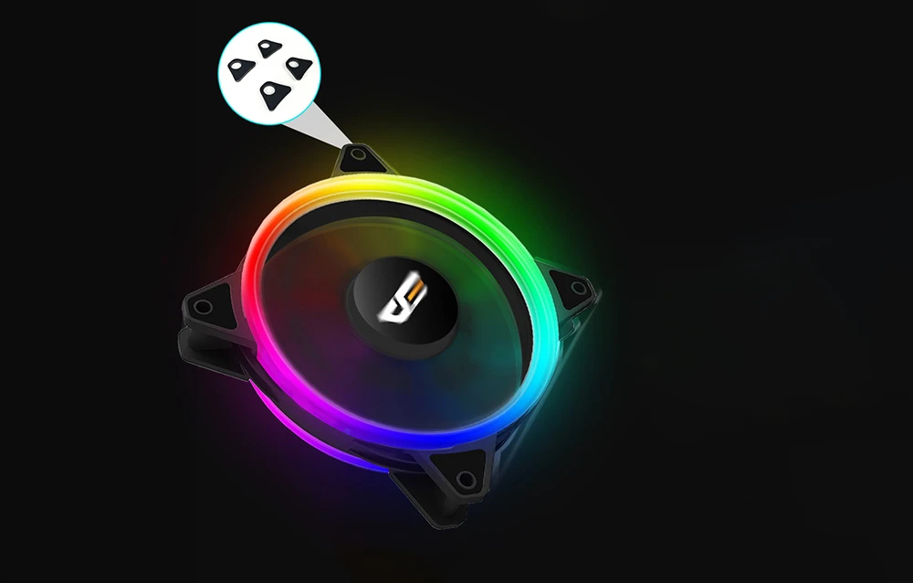 Kompiuterio ventiliatorių rinkinys ARGB Darkflash DR12 Pro 3in1 120x120 - juodas aprašymas - Prekės nuotrauka Kompiuterio ventiliatorių rinkinys ARGB Darkflash DR12 Pro 3in1 120x120 - juodas aprašymas - Prekės nuotrauka