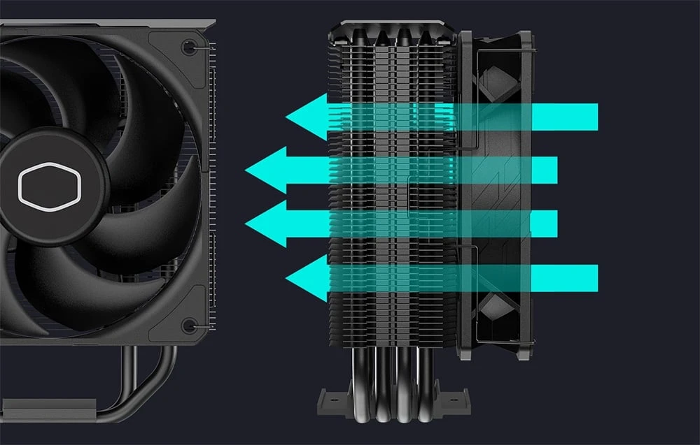 Procesoriaus aušintuvas Cooler Master HYPER 212 | Intel, AMD aprašymas - Prekės nuotrauka