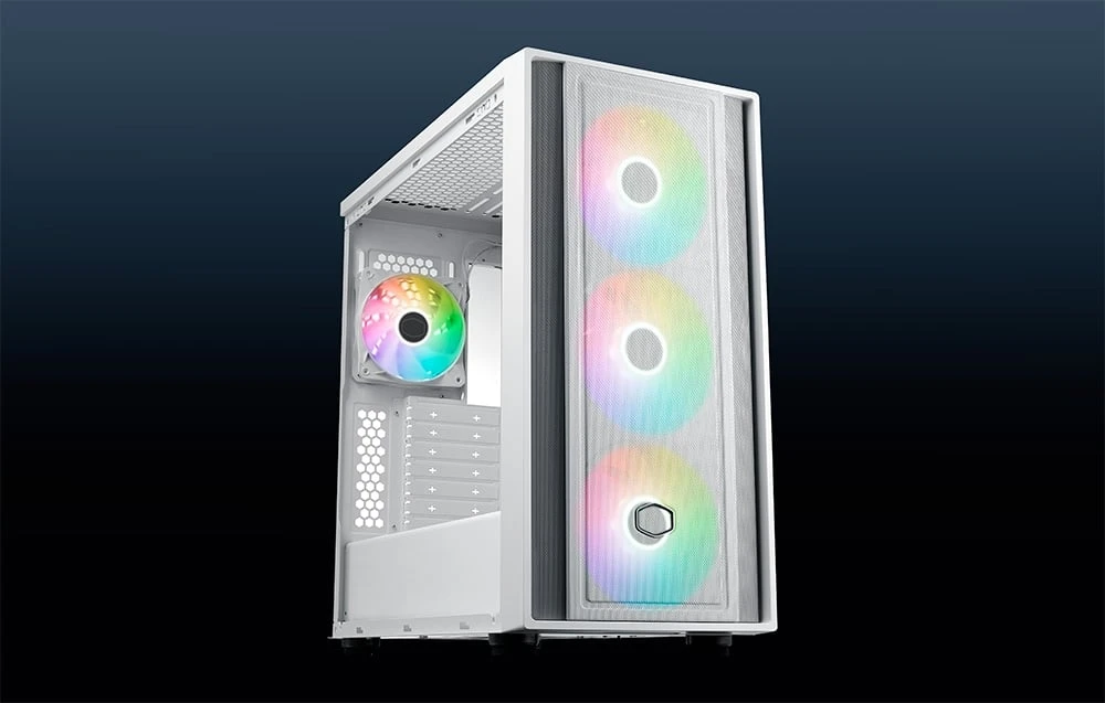 Kompiuterio Korpusas - Cooler Master MasterBox 600 Baltas su Multicolor Apšvietimu aprašymas - Prekės nuotrauka Kompiuterio Korpusas - Cooler Master MasterBox 600 Baltas su Multicolor Apšvietimu aprašymas - Prekės nuotrauka