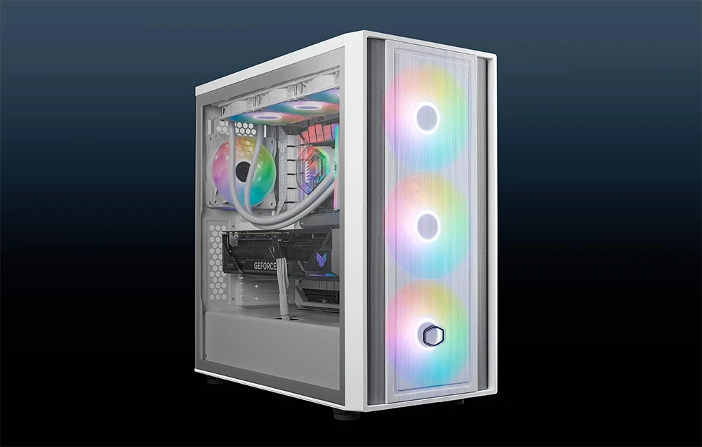Kompiuterio Korpusas - Cooler Master MasterBox 600 Baltas su Multicolor Apšvietimu aprašymas - Prekės nuotrauka Kompiuterio Korpusas - Cooler Master MasterBox 600 Baltas su Multicolor Apšvietimu aprašymas - Prekės nuotrauka