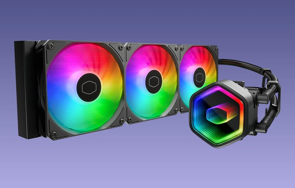 „Cooler Master MasterLiquid 360 Core II ARGB“ aprašymas - Prekės nuotrauka „Cooler Master MasterLiquid 360 Core II ARGB“ aprašymas - Prekės nuotrauka