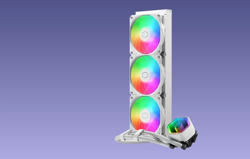 „Cooler Master MasterLiquid 360 Core II ARGB“ Balta aprašymas - Prekės nuotrauka „Cooler Master MasterLiquid 360 Core II ARGB“ Balta aprašymas - Prekės nuotrauka