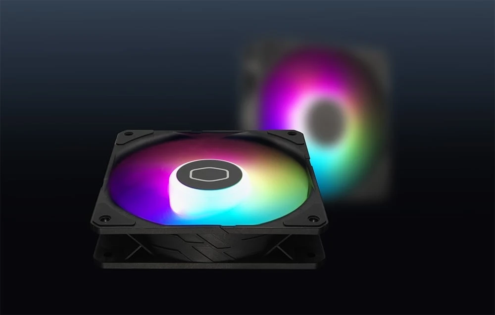 „Cooler Master Cooler Master SickleFlow Edge 120 ARGB“ ventiliatorius (juodas) aprašymas - Prekės nuotrauka „Cooler Master Cooler Master SickleFlow Edge 120 ARGB“ ventiliatorius (juodas) aprašymas - Prekės nuotrauka