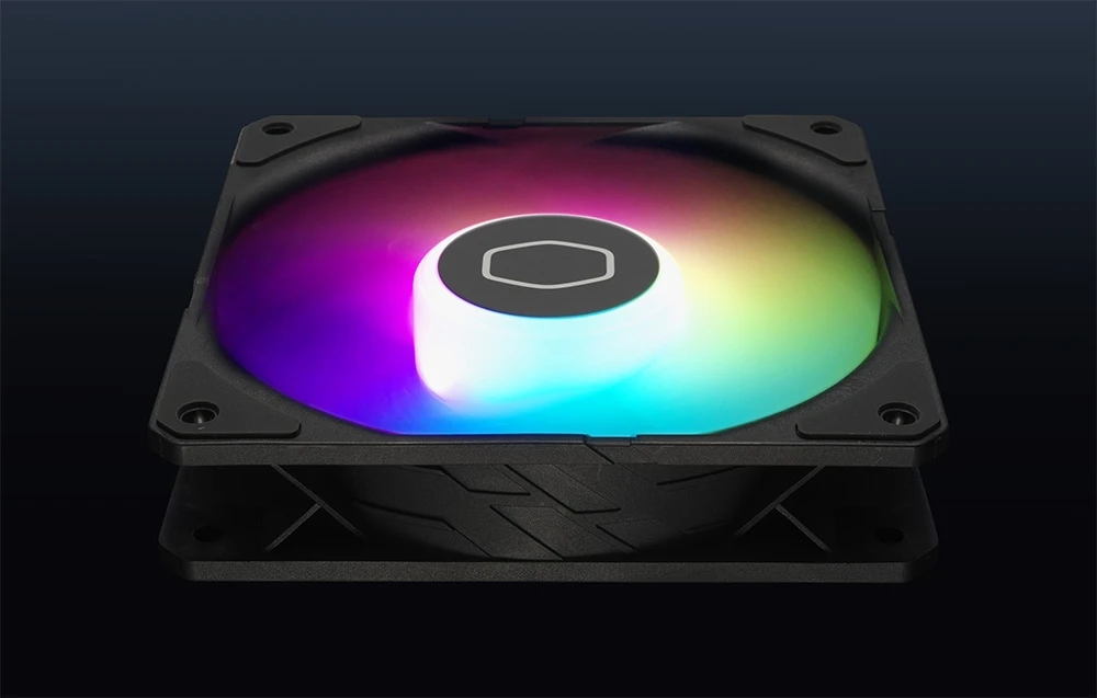 „Cooler Master Cooler Master SickleFlow Edge 120 ARGB“ ventiliatorius (juodas) aprašymas - Prekės nuotrauka „Cooler Master Cooler Master SickleFlow Edge 120 ARGB“ ventiliatorius (juodas) aprašymas - Prekės nuotrauka