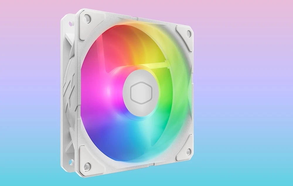 „Cooler Master Cooler Master SickleFlow Edge 120 ARGB“ ventiliatorius (baltas) aprašymas - Prekės nuotrauka „Cooler Master Cooler Master SickleFlow Edge 120 ARGB“ ventiliatorius (baltas) aprašymas - Prekės nuotrauka