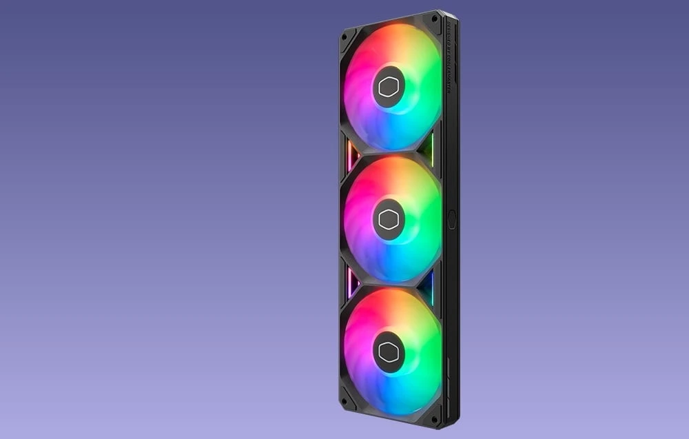 „Cooler Master Cooler Master SickleFlow Edge 360 ARGB“ ventiliatorius (juodas) aprašymas - Prekės nuotrauka „Cooler Master Cooler Master SickleFlow Edge 360 ARGB“ ventiliatorius (juodas) aprašymas - Prekės nuotrauka