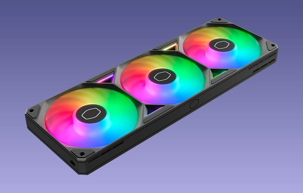 „Cooler Master Cooler Master SickleFlow Edge 360 ARGB“ ventiliatorius (juodas) aprašymas - Prekės nuotrauka „Cooler Master Cooler Master SickleFlow Edge 360 ARGB“ ventiliatorius (juodas) aprašymas - Prekės nuotrauka