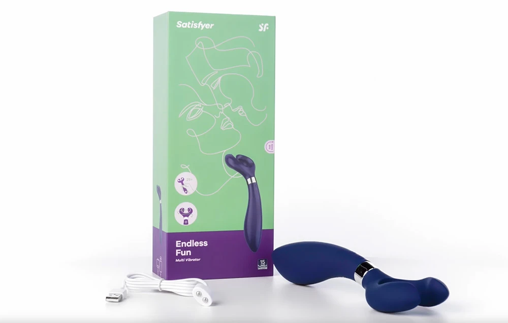 Porų vibratorius Satisfyer Endless Fun (mėlyna) aprašymas - Prekės nuotrauka