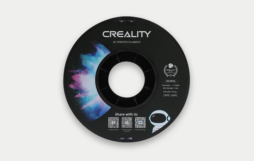 Creality CR-PETG - 1.75mm - 1kg - Pilkas aprašymas - Prekės nuotrauka