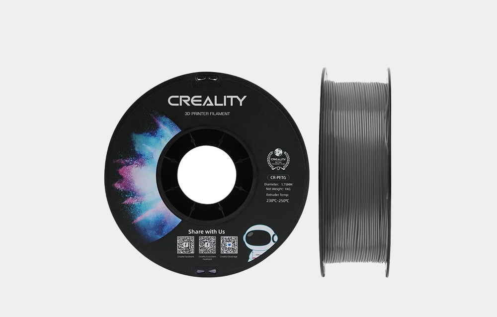 Creality CR-PETG - 1.75mm - 1kg - Pilkas aprašymas - Prekės nuotrauka