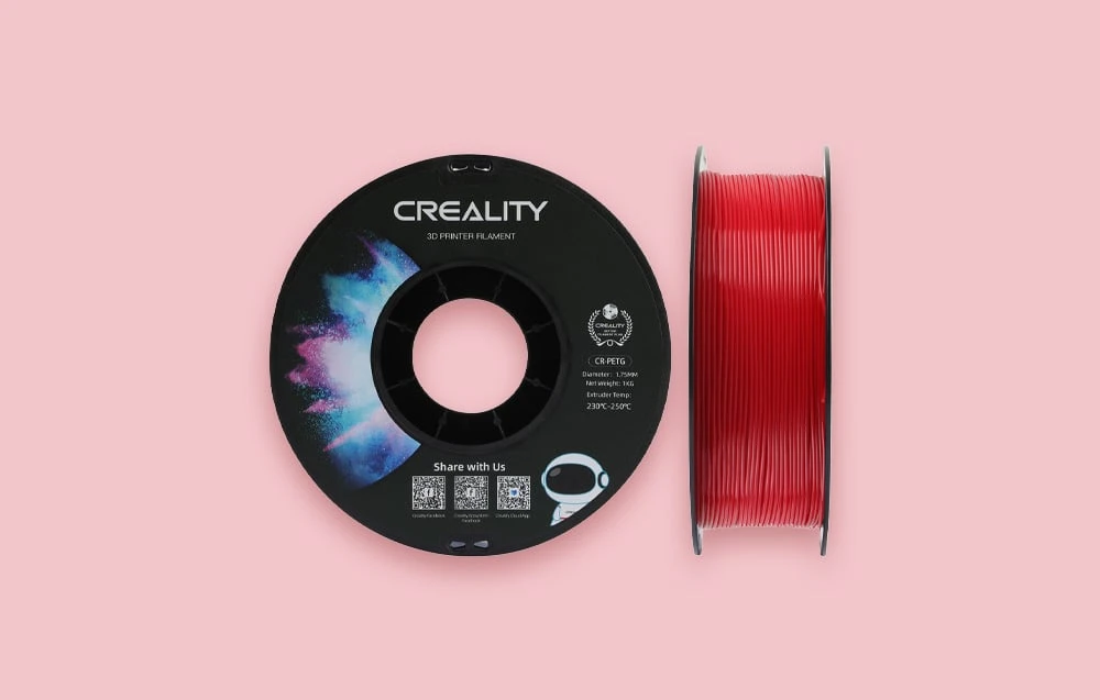 Creality CR-PETG - 1.75mm - 1kg - Raudonas aprašymas - Prekės nuotrauka