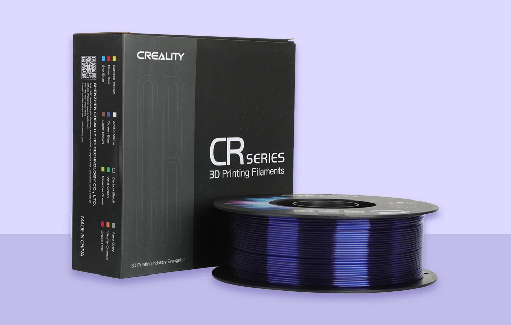 Creality CR-PETG - 1.75mm - 1kg - Skaidriai mėlynas aprašymas - Prekės nuotrauka Creality CR-PETG - 1.75mm - 1kg - Skaidriai mėlynas aprašymas - Prekės nuotrauka