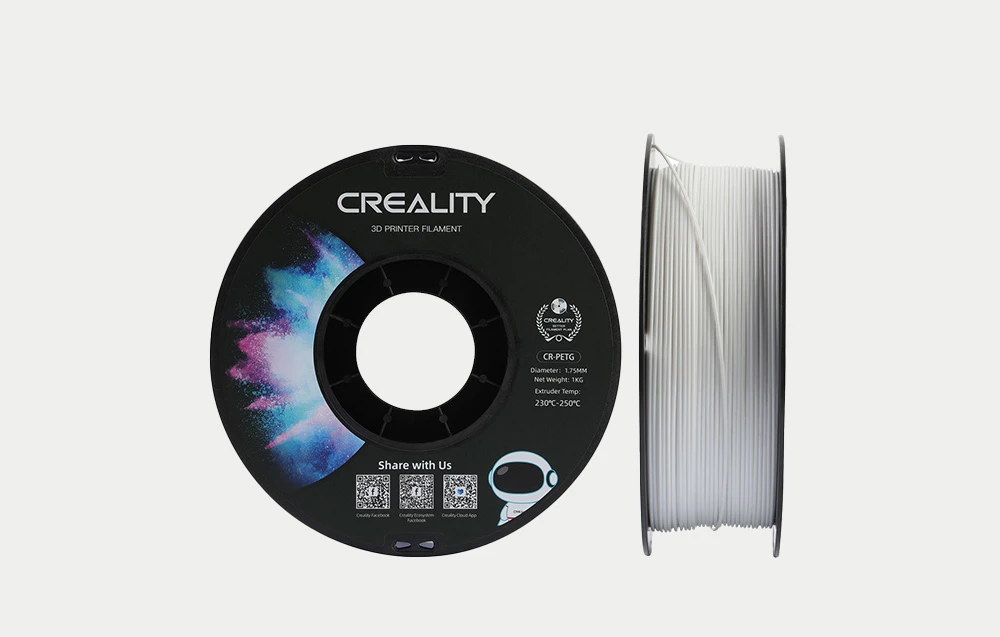 Creality CR-PETG - 1,75mm - 1kg - Baltas aprašymas - Prekės nuotrauka