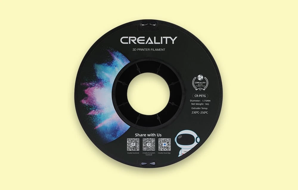 Creality CR-PETG - 1.75mm - 1kg - Geltonas aprašymas - Prekės nuotrauka Creality CR-PETG - 1.75mm - 1kg - Geltonas aprašymas - Prekės nuotrauka