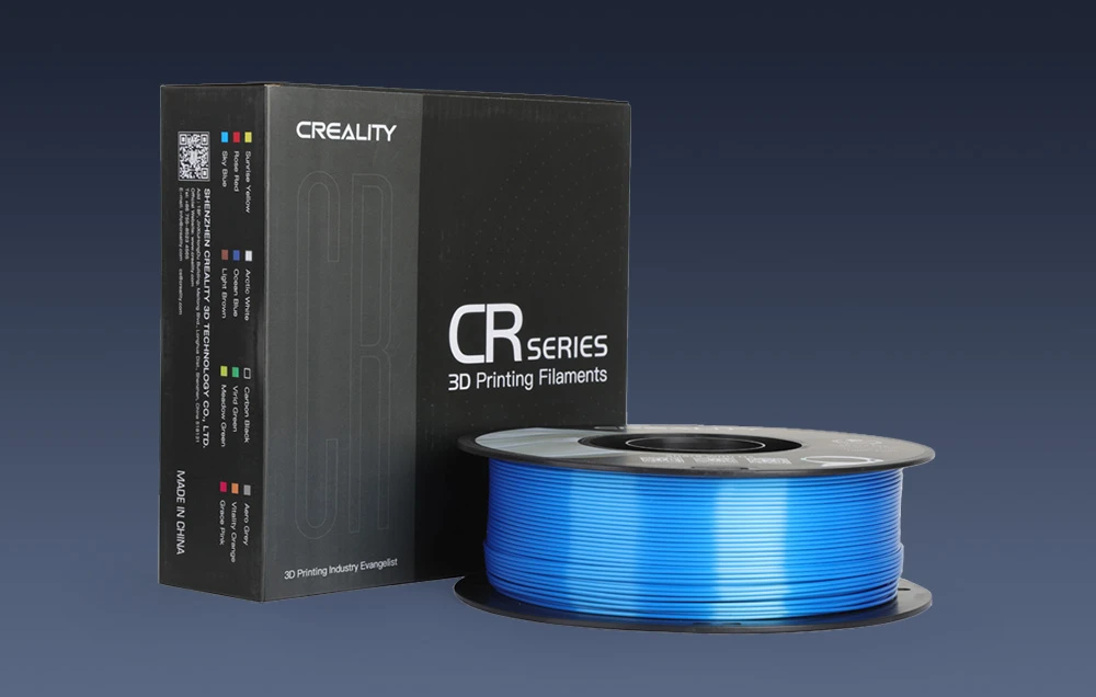 Creality CR-PLA Silk - 1.75mm - 1kg - Mėlynas aprašymas - Prekės nuotrauka