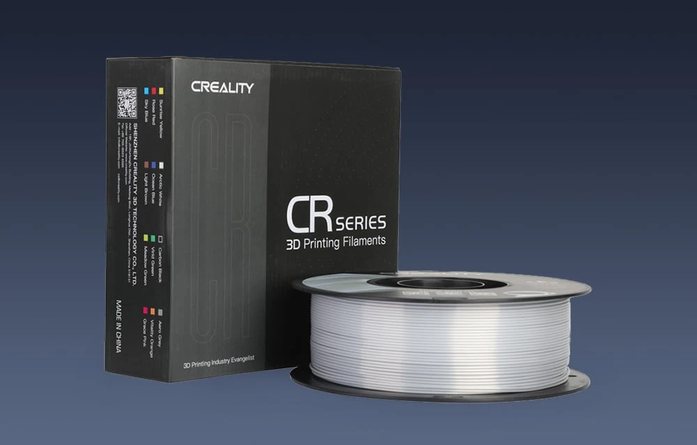 Creality CR-PLA Silk - 1.75mm - 1kg - Sidabrinis aprašymas - Prekės nuotrauka