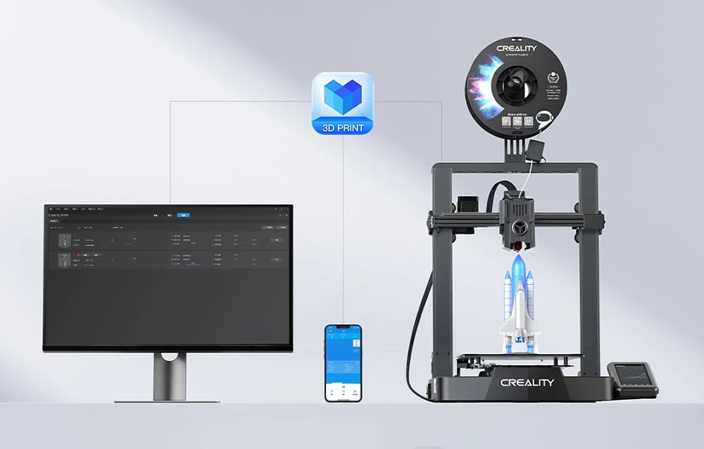 Creality Ender-3 V3 KE 3D spausdintuvas aprašymas - Prekės nuotrauka Creality Ender-3 V3 KE 3D spausdintuvas aprašymas - Prekės nuotrauka