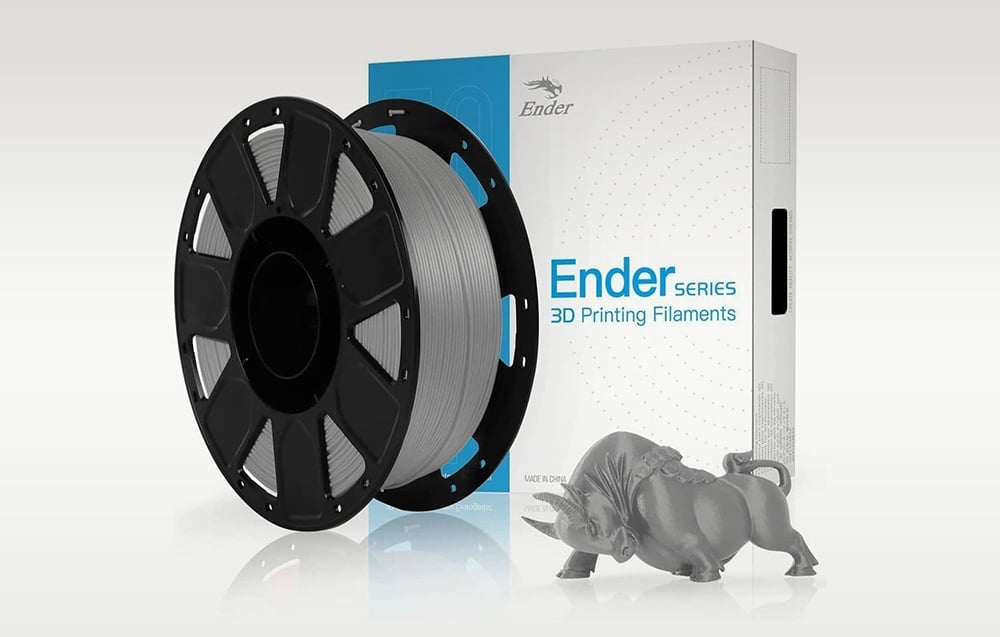 3D Spausdintuvo Filamentas - Creality Ender-PLA 1kg 1,75 mm ±0,02 mm Pilkas aprašymas - Prekės nuotrauka